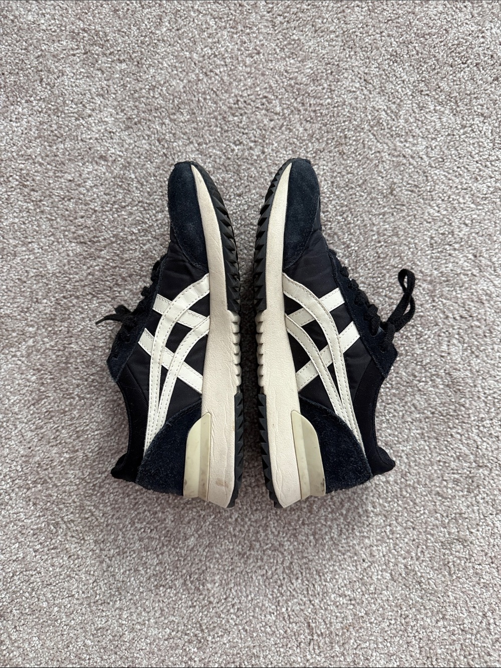Onitsuka Tiger by Asics Black with White Stripes Classic Sneakers